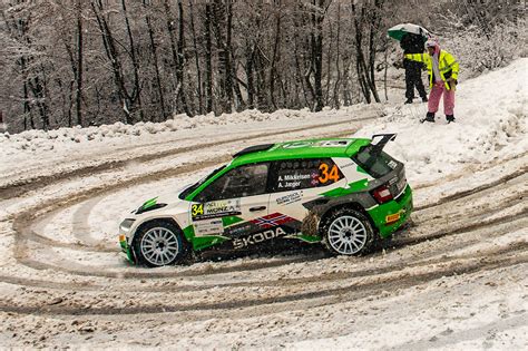 Rallye Monte Carlo ŠKODA FABIA Rally2 evo driver Andreas Mikkelsen