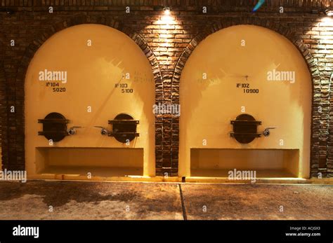 Concrete Fermentation Tanks With Vaulted Design Bodega Castillo Viejo Winery Las Piedras