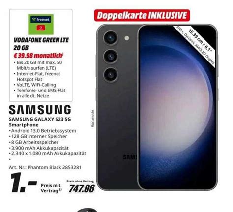 Samsung Galaxy S G Smartphone Angebot Bei Mediamarkt Prospekte De