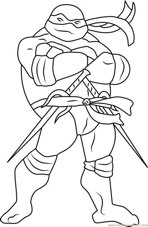 Raphael Coloring Page for Kids - Free Teenage Mutant Ninja Turtles Printable Coloring Pages ...