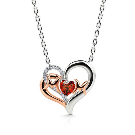 Jeulia I Love You With All My Heart Mom Heart Sterling Silver