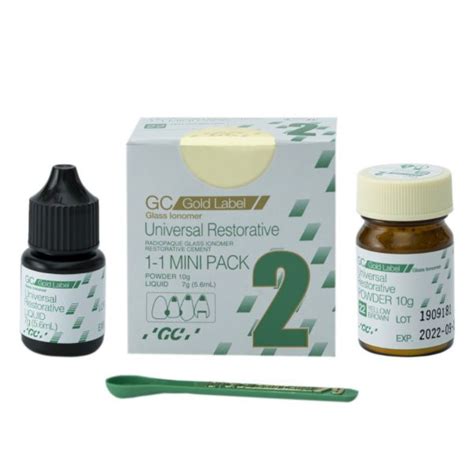 GC Gold Label 2 Glass Ionomer Universal Restorative Mini Pack For