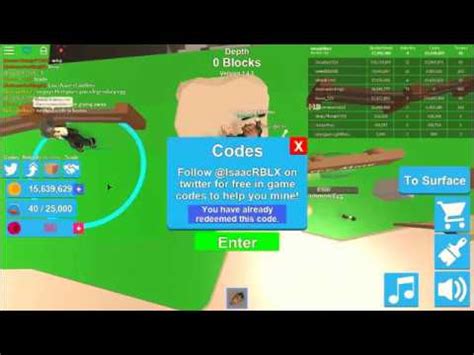 3 LEGENDARY CODES FOR MINING SIMULATOR ROBLOX INSANE YouTube