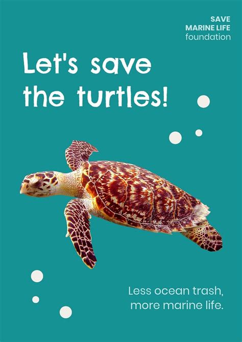 Saving Marine Life Poster Template Free Editable Template Rawpixel