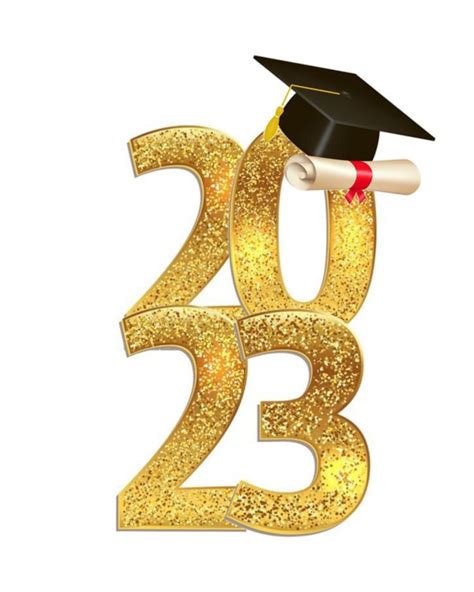 A Graduation Cap And Diploma On Top Of The Number Twenty Two In Gold