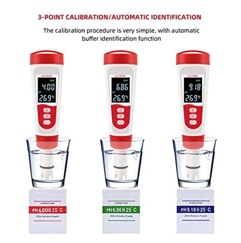 Divolight Water Tester Digital Ph Meter With Atc 4 In 1 Ph Ec Tds Temperature Meter 0 01