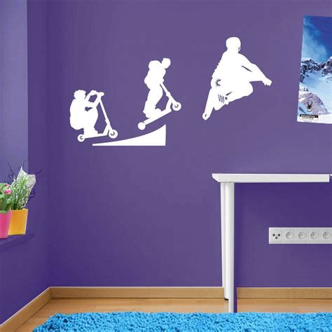 Stunt Scooter Ramp Jump Kids Style Children Street Wall - Etsy