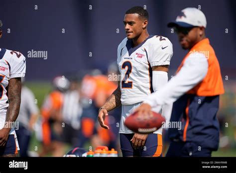 Denver Broncos Cornerback Pat Surtain Ii 2 Takes Part In Drills