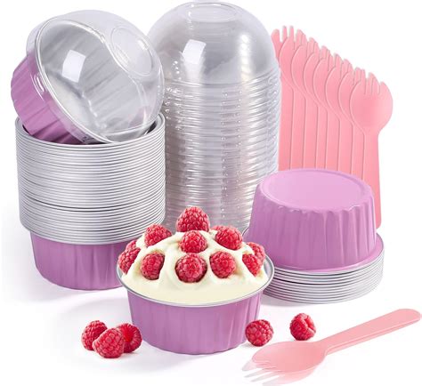 Amazon Hushee Pcs Cupcake Baking Cups Oz Ml Aluminum Foil