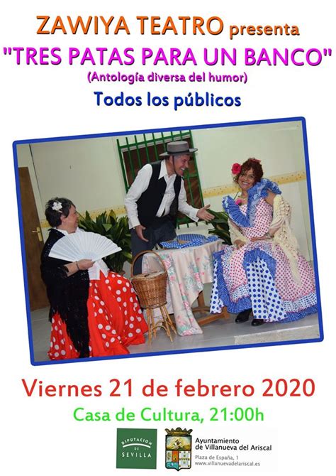 ZAWIYA TEATRO Presenta TRES PATAS PARA UN BANCO