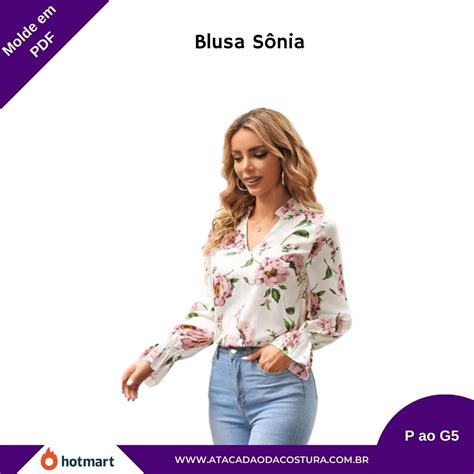 Molde De Blusa S Nia Em Pdf Atacad O Da Costura