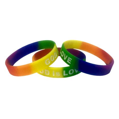 31 Styles Gay Pride Silicone Rubber Bracelet Rainbow Flag Handmade