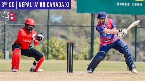 Nepal A Vs Canada Xi Rd Od Live Final One Day Match Mulpani