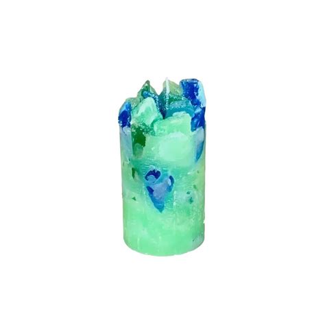 Vela perfumada con forma de pilar Green Rain Ocean Breeze Etsy España