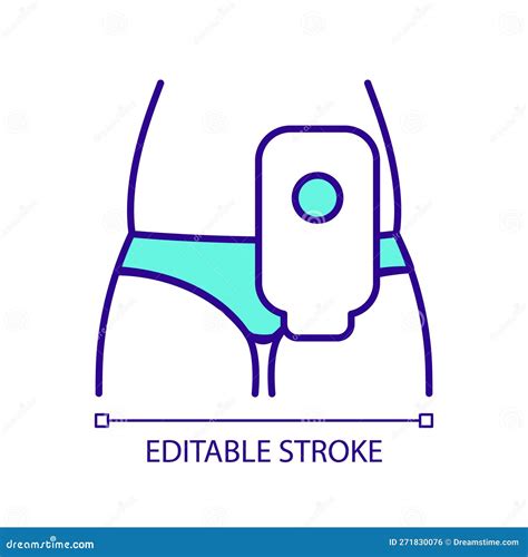 Ileostomy Stoma Surgical Opening Of Small Intestine Vector