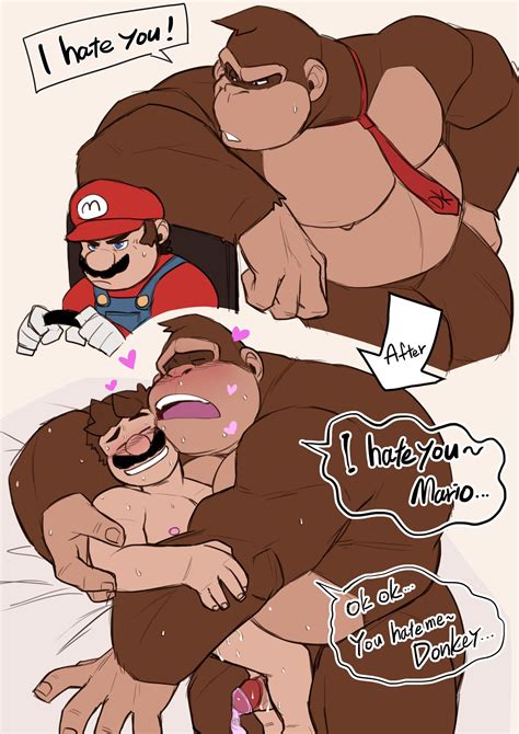 Rule 34 2boys After Anal Anthro Ape Big Pecs Blush Bodily Fluids Brown Body Brown Fur Brown