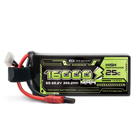 Drone Lipo Battery Pack 22 2v 16000mah 6s Continuous High Rate 25c Li