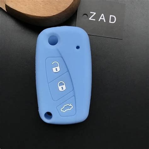 Zad Tui Pour Cl De Voiture Boutons En Silicone Pour Fiat Panda