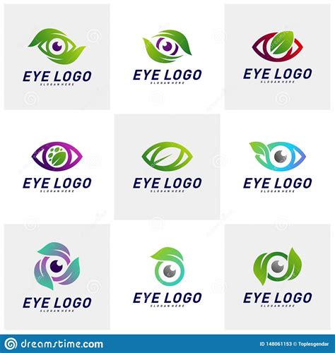 Fije Del Vector Del Concepto De Dise O Del Logotipo Del Ojo De La