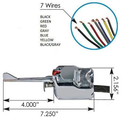 Universal Wire Chrome Turn Signal Switch Signal Stat Equivalent