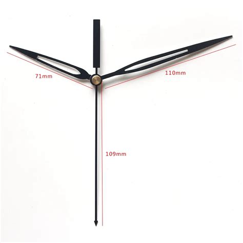 100sets S Shaft Clock Hands 37# DIY Clock Hands Metal Aluminum Material ...