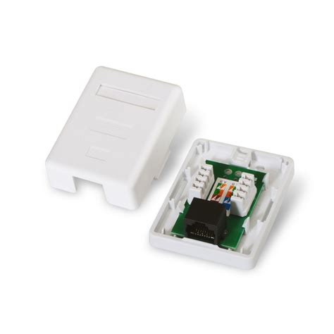 A138 0296 Roseta De Superficie Rj45 Cat5e Utp 1 Toma Blanco Aisens®