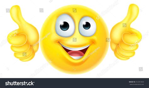 Cartoon Emoji Emoticon Icon Character Looking Stock Vektor 312351833