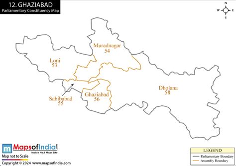 Ghaziabad Parliamentary Constituency Map, Election Results and Winning MP