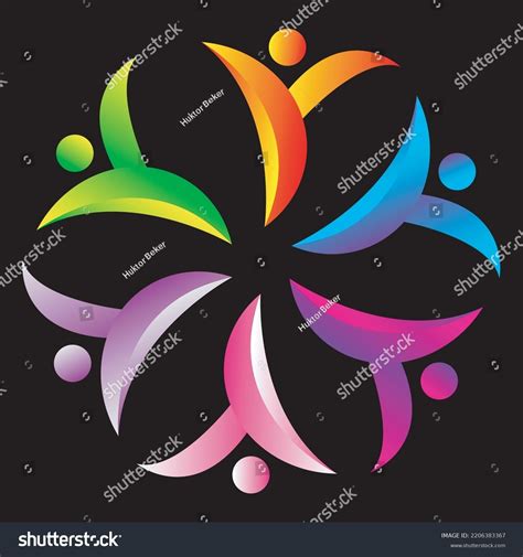 People Circle Logo Design Your Company Stock Vector Royalty Free 2206383367 Shutterstock