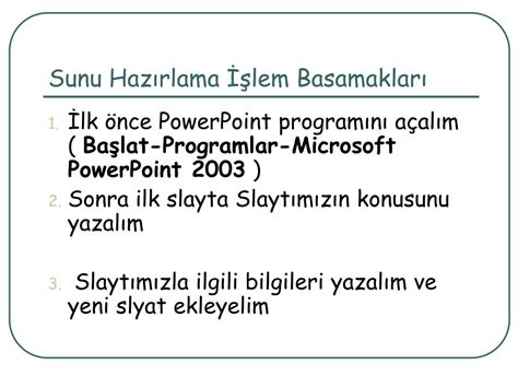 PPT Sunu Hazırlama PowerPoint Presentation free download ID 3672049