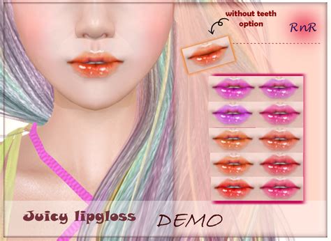 Second Life Marketplace New[rnr] Juicy Lipgloss Demo