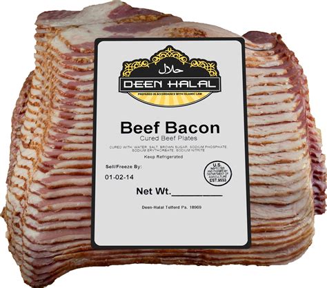 Beef Bacon, 5 lb | Deen Halal