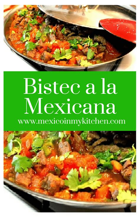 Bistec A La Mexicana Beef Tips Mexican Style Mexican Recipes