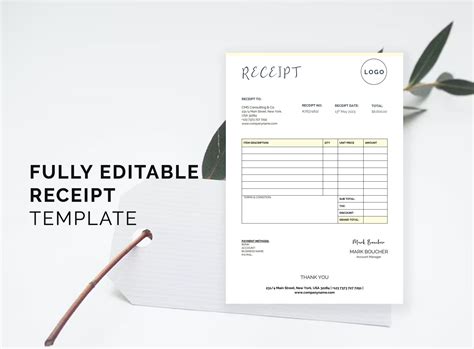 Cash Bill Format Receipt Template Word Editable Invoice Receipt Form Template Business