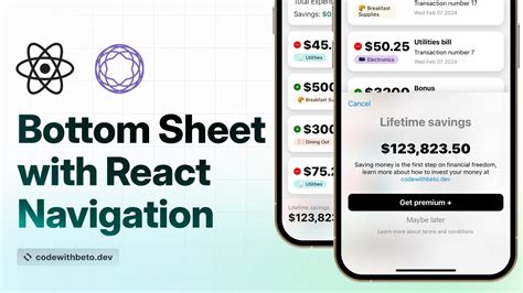 Blur Bottom Sheet With React Navigation Code With Beto Code With Beto