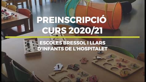 PREINSCRIPCIÓ CURS 2020 21 ESCOLES BRESSOL I LLARS D INFANTS DE L