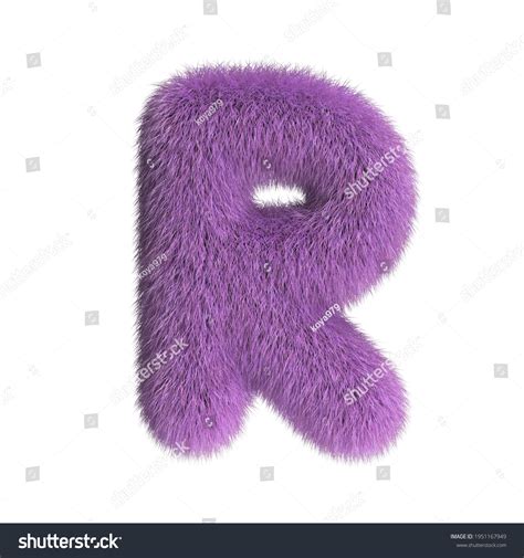 Hairy Font Furry Alphabet 3d Rendering Stock Illustration 1951167949