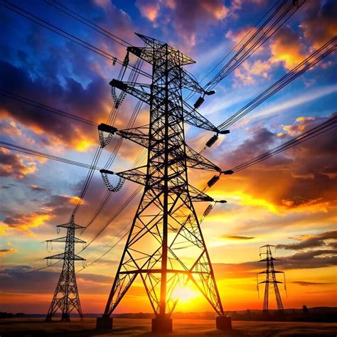 Eletric Tower Premium Ai Generated Image