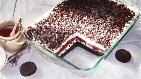 Chocolade Lasagne Met Oreo Bodem Dessert Rezepte Einfach