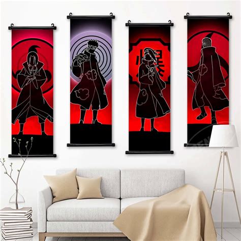 Home Decor Naruto Prints Anime Wall Art Uzumaki Poster Sasuke Uchiha