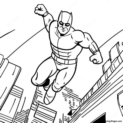 daredevil  action pose coloring page coloring pagescom