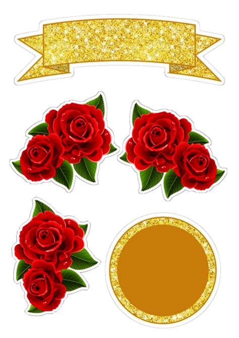 Topper Topo De Bolo Flores Para Imprimir The Best Porn Website