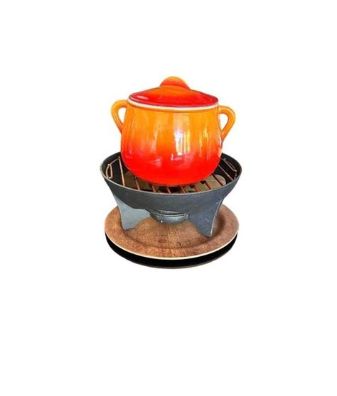 Le Creuset fondue set Emalj Järn Catawiki