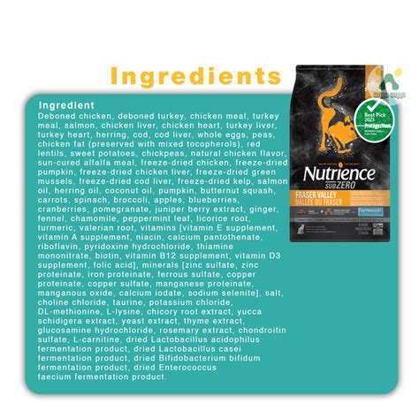 Nutrience Subzero Fraser Valley Cat Food 227kg Wang Wang Petlife Store