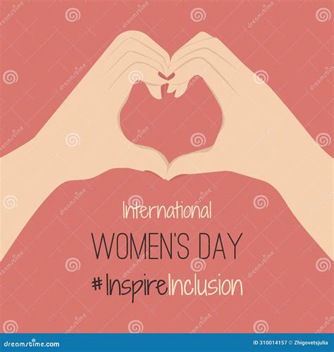 Iwd Design With White Hands Show Heart Shape Card Minimalist International Women S Day 2024