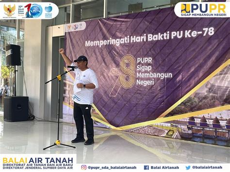 Acara Puncak Hari Bakti Harbak Pu Ke Tahun Balai Air Tanah