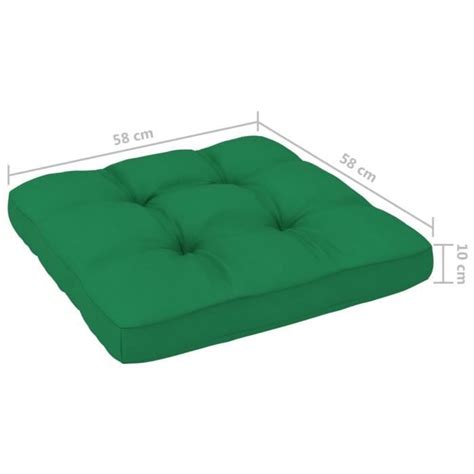 Dilwe Coussin De Canap Palette Vert X X Cm Cdiscount Maison