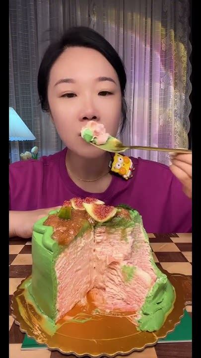 Asmr🍰eat Fig Layer Cake🍰 Soft And Waxy Sound 크림 케ց 먹방 Mukbang Satisfaction Youtube