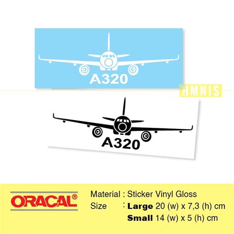 Airbus 320 Aircraft Sticker A320 Airplane Sticker Airbus A320 Shopee Philippines