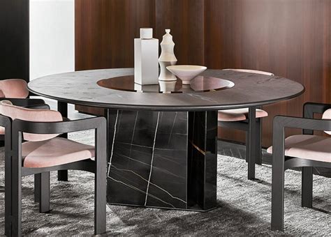 Gallotti Radice Platium Round Dining Table Gallotti Radice Furniture